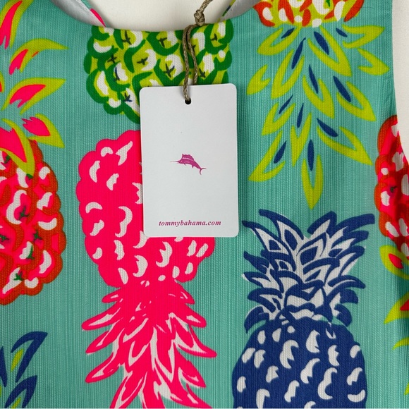 NWT Tommy Bahama pineapple dress with a matching hair bow - Picture 4 of 6
